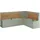 OTTO home Eckbank OTTO HOME "Sara", salbei, naturfarben, B:200cm H:90cm T:53cm, FSC-zertifiziertes Massivholz, Sitzbänke, Eckbank, aus massivem Kiefernholz, Paneel Rückenlehne, zwei Breiten