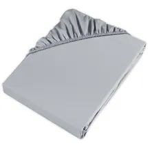Möve Bettlaken Satin 100 x 200 cm grau