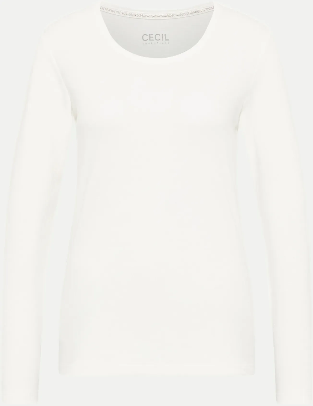 Basic Langarmshirt Pia Weiß L