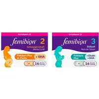 Femibion 2 Schwangerschaft Tabletten + Femibion 3 Stillzeit Komb