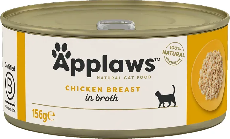 APPLAWS Cat Adult Chicken Breast in Broth 156g Hähnchenbrust in Brühe