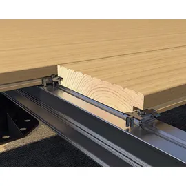 HSI Terra Befestigungsclip für Terrasse inkl. Schrauben Edelstahl schwarz - 250 Stück