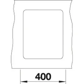Blanco Subline 320-F felsgrau + Handbetätigung + InFino
