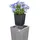 CASARIA Polyrattan, Blumentopf 3er-Set Grau