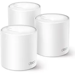 TP-Link Deco X50 Mesh WLAN Set 3er Pack AX3000 Dual Band Router & Repeater WPA3 Reichweite bis 604m2
