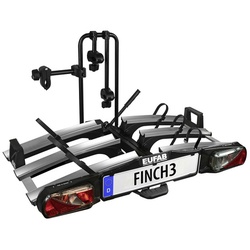 EUFAB Fahrradträger »FINCH«, für 3 Fahrräder, Befestigung: Anhängerkupplung