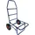 Relaxdays Transportwagen Stahl 80 kg Blau/Rot/Schwarz klappbar