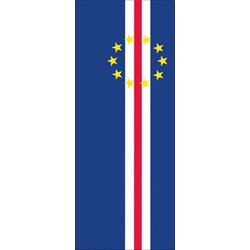 flaggenmeer Flagge Flagge Kap Verde 110 g/m2 Hochformat ca. 400 x 150 cm Hochformat