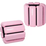 TOPESCT 2 PCS Verstellbare Handgelenkgewichte Knöchelgewichte Set Gewichtsmanschetten für Handgelenk Yoga, Tanz, Barre, Pilates, Kardiotraining, Aerobic, Walking