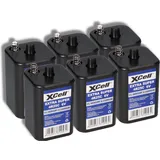 XCell 6x XCell 4R25 6V-Block Batterie SET - 6 Volt 9500 mAH