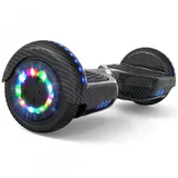 RCB Balance Scooter JD5JD6, 6,5 Zoll Zweimotoren Hoverboard mit LED-Leuchten und Bluetooth schwarz