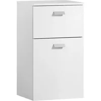 Schildmeyer Unterschrank Mona, weiß Metall, 1 Fächer, 1 Schubladen,