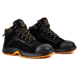 Urgent 103 SB Sicherheitsschuhe Arbeitsstiefel Arbeitsschuhe Stahlkappe Leder 43 - Schwarz - 43