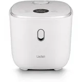 Lauben Low Sugar Rice Cooker mit Low-Sugar-Funktion, 3l Volumen, 6 modi, verzögerter Start, Warmhalten, Antihaft-Keramikoberfläche spülmaschinengeeignet, Kochbuch, Überlaufschutz Weiß