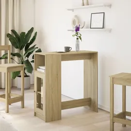 vidaXL Bartisch mit Regal 101 x 40 x 103,5 cm Braun