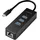 Logilink USB 3.2 Gen 1 (USB 3.0) Adapter [1x USB 3.2 Gen 1 Stecker C (USB 3.0) - 1x RJ45-Buchse, USB 3.2 Gen 1 Buchse A (USB 3.0)] USB-C 3-Port Hub