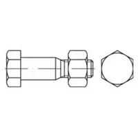 Industrial Quality Supplies Sechskantpassschraube DIN 7968 M20 x 75 25 Stück