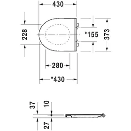 Duravit No.1 WC-Sitz Weiß