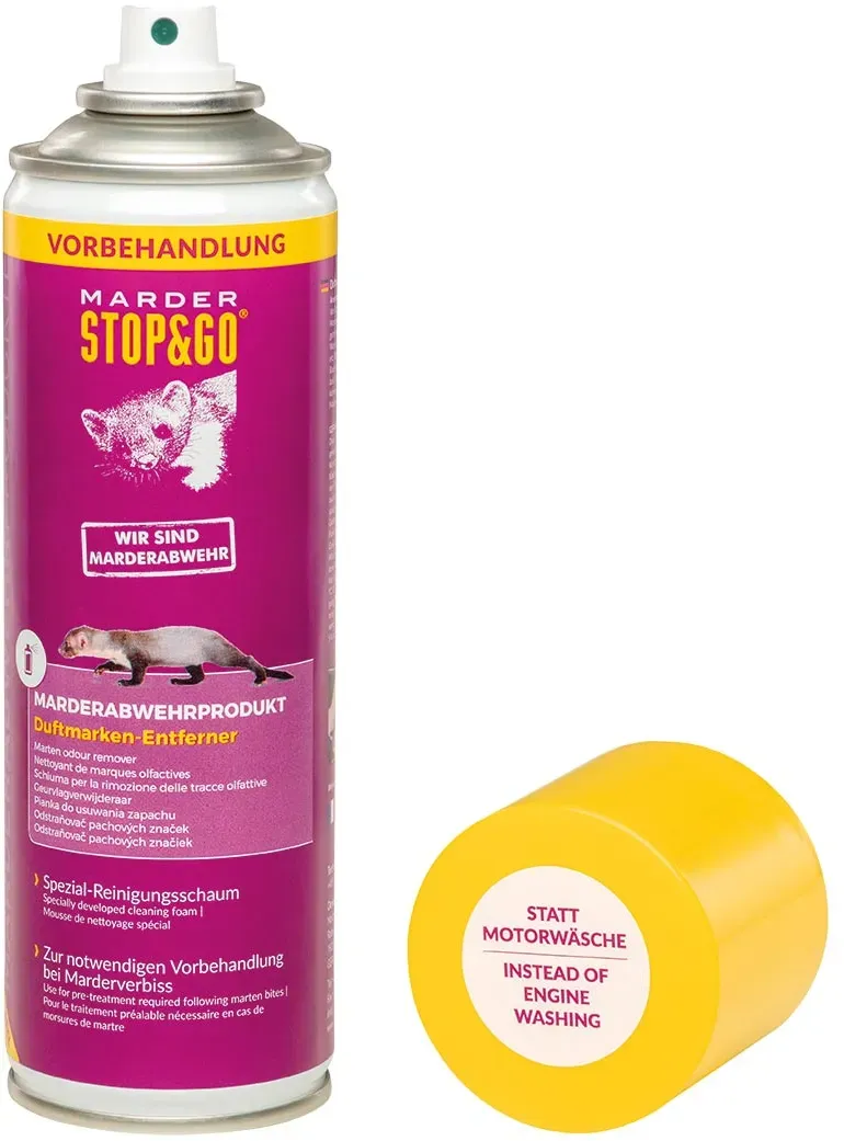 Stop&Go Duftmarken-Entferner Reinigungsschaum Abwehr Schutz Anti-Marder 300ml