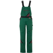 Planam Highline Damen Latzhose grün/schwarz/rot 40