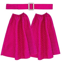 Set "70er Jahre" Stulpen & Gürtel, pink