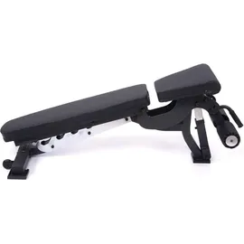 Atletica B6-Decline Hantelbank | Studio Qualität | 43 kg schwer | Negativ verstellbar | Beinablage | Material Mesh