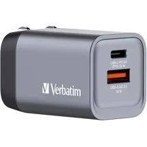 Verbatim GNC-35 GaN Charger 34W 1xUSB-C PD, 1xUSB-A QC 3.0 32200