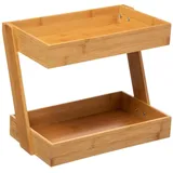 Five - Großer Bambus-Organizer mit 2 tabletts aus bambus, großes modell