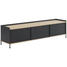Muuto Enfold Sideboard 186 x 48 cm Eiche geölt / Schwarz