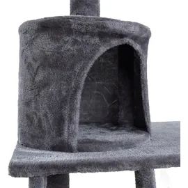 Estexo Katzenkratzbaum 140 cm hellgrau