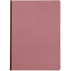Clairefontaine 5x Age Bag, Notizbuch A4, Leinenrücken, 96 Blatt liniert 90g - Antikrosa 791466C