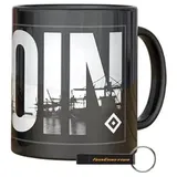 Hamburger SV HSV Tasse Bosse 300ml Keramik HSV Fanartikel + FanEmotion Flaschenöffner