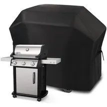 luxuskollektion Grillabdeckung 132 x 66 x 109 cm Stoff schwarz