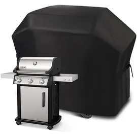 luxuskollektion Grillabdeckung 132 x 66 x 109 cm Stoff schwarz