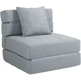 Schlafsessel Klappbar 2-in-1 Klappsessel Mit Bettfunktion Bis 100kg Belastbar, Gästebett Für Wohnzimmer & Schlafzimmer
