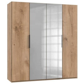 WIMEX Level 200 x 216 x 58 cm Plankeneiche Nachbildung mit Spiegeltüren