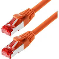 Helos Patchkabel, S/FTP, RJ-45/RJ-45, 0.5m, orange (118173)