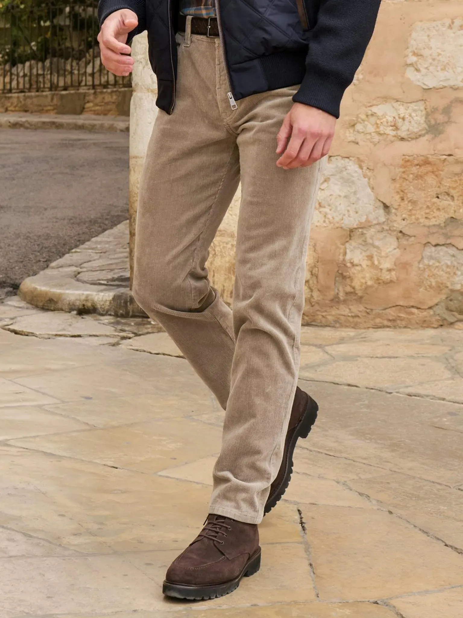 Cordhose Bugatti beige