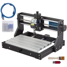 Vevor CNC 3018 DIY Graviermaschine Pro 300x180x45mm Engraving Machine 3 Achse Mini Lasergravierer mit GRBL Steuerkarte und Offline Controller