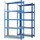 Karat Schwerlastregal Holz/Stahl 180 x 90 x 40 cm blau 2er Set