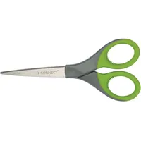 Q-Connect Premiumschere 18 cm mit Designgriffen schwarz/grün