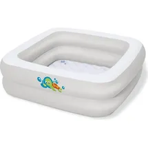 BESTWAY Baby Planschbecken weiß mit Schildkröte 86 x 86 x 24 cm