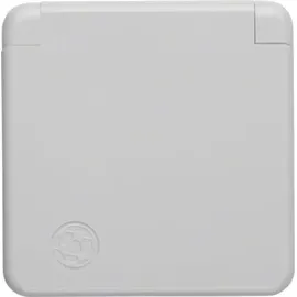 Berker Steckdose SCHUKO mit Klappdeckel, grau 4211