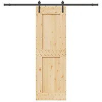 vidaXL Narvik rechts 70 x 210 cm Natürlich/Schwarz