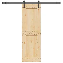 vidaXL Narvik rechts 70 x 210 cm Natürlich/Schwarz