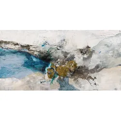 Leinwanddruck NIGHT BLUE - bunt - LBH 140x70x4 cm