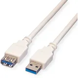 Value USB-A auf USB-A 0,8 m Weiß