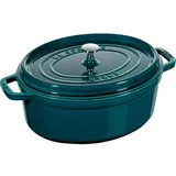 Staub Cocotte 31 cm oval la-mer