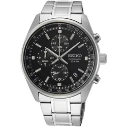 Seiko SSB379P1 Chronograph Herrenuhr Schwarz