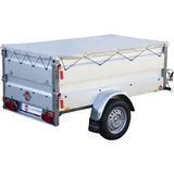 PKW-Anhänger STEMA "Basic 750 Kippsdeichsel", silber (silberfarben), KFZ-Anhänger, Topseller